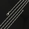 Imagen de Hierro 3:1 Figaro Link Cadena Collares Argentado 77cm longitud, Cadena: 3x2.5mm, 1 Paquete ( 12 Unidades/Paquete)