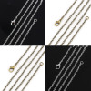 Immagine di Lega di Ferro Cavo Catena Collana Argento Placcato 45.5cm Lunghezza, Dimensione della Catena: 3x2.2mm 1 Pacchetto ( 12 Pz/Pacco)