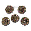 Immagine di Druzy /Drusy Resina Cabochon per Abbellimento Tondo Multicolore AB Colore Dia 12mm 50 Pz