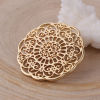 Picture of Zinc Based Alloy Connectors Round Flower Filigree 