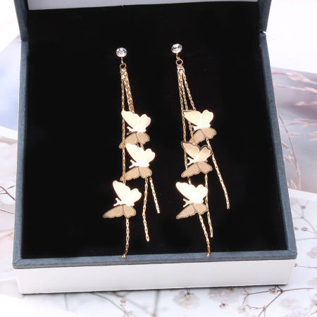 Tassel Earrings Butterfly Animal 