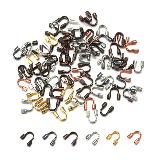 Image de Fermoirs Forme Arc en Cuivre (Sans Plomb & Nickel) Arc Multicolore 200 Pcs