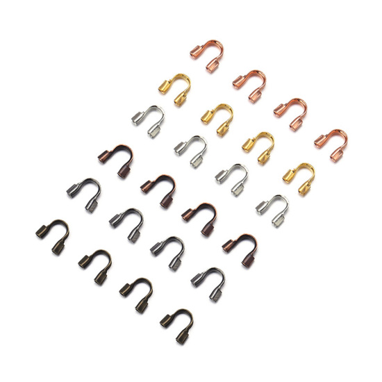 Image de Fermoirs Forme Arc en Cuivre (Sans Plomb & Nickel) Arc Multicolore 200 Pcs