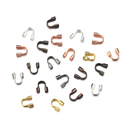 Image de Fermoirs Forme Arc en Cuivre (Sans Plomb & Nickel) Arc Multicolore 200 Pcs