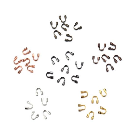 Image de Fermoirs Forme Arc en Cuivre (Sans Plomb & Nickel) Arc Multicolore 200 Pcs