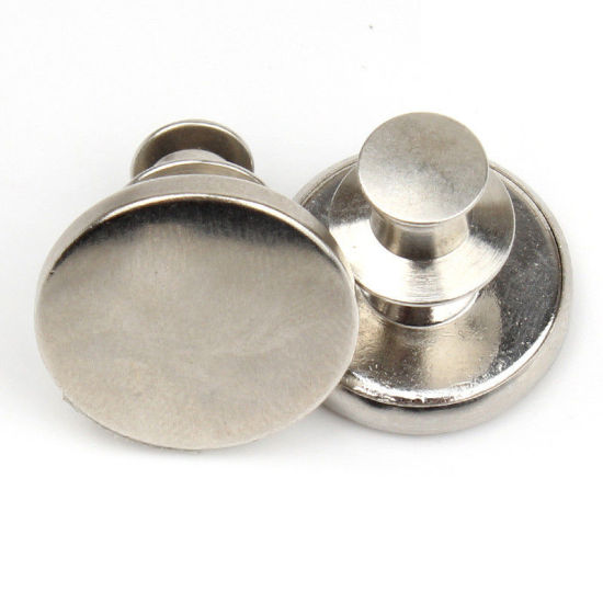 Picture of Metal Detachable Instant Snap Tack Fastener Jeans Buttons Pant Waistband Extender 