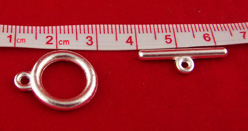 Image de Fermoir Toggle en Alliage de Zinc Rond        
