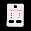 Paper Jewelry Earrings Ear Studs Display Cards Rectangle