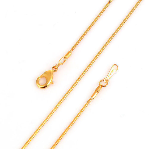 Image de Colliers de Chaînes en Cuivre Chaîne Maille Serpent     