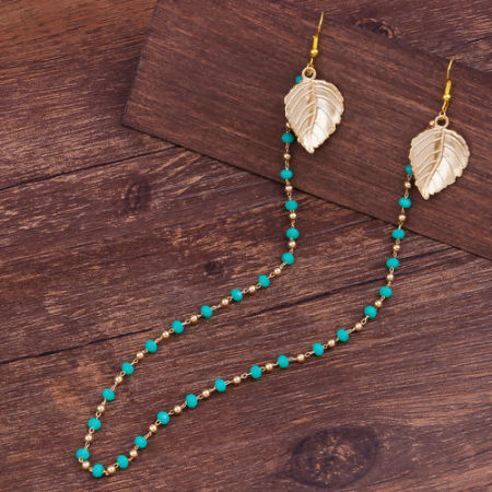 Earlace en Cuivre Feuille à Facettes   