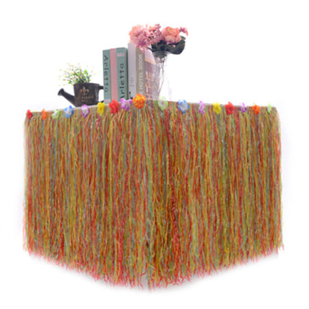 Plastica Gonna da Tavolo Multicolore 276cm x 75cm, 1 Pz