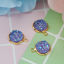 Brass & Resin Druzy/ Drusy Charms Round