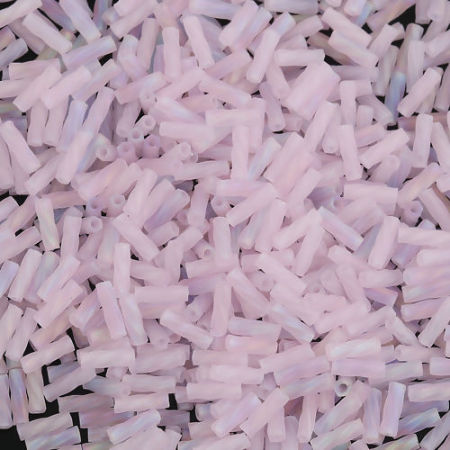 (Japon Importation) Perles en Bugles Torsadés Givré     
