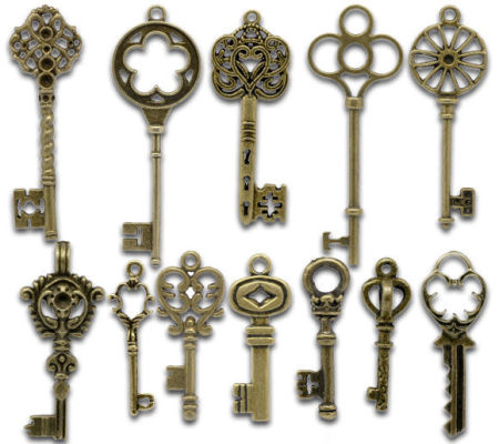 Mixed Key Charms Anhänger