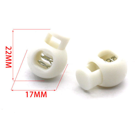 Image de       Boule En Plastique e Ronde Cordon De Verrouillage Printemps Arrêt Bascule Bouchon Clip Pour Sportswear Vêtements Chaussures Corde DIY s D'artisanat