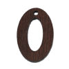 Picture of Natural Wood Pendants Oval Hollow