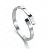 Immagine di Acciaio Inossidabile Aperto Regolabile Anello Tono Argento 1 Pz