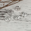 Picture of Zinc Based Alloy Spacer Beads Round Antique Silver Color Aries Sign Of Zodiac Constellations About 10mm Dia, Hole: Approx 1.3mm, 50 PCs