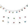 Picture of Stainless Steel Glass Charms Round Faceted