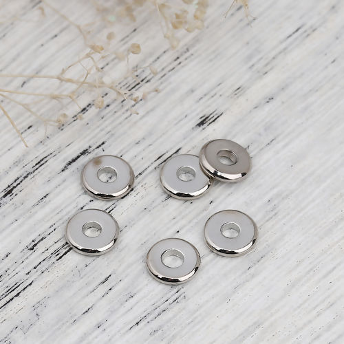 Imagen de Brass Spacer Beads Flat Round