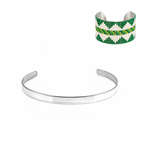 Image de Bracelets en  Acier Inoydable Arc Brunissant    
