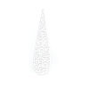Immagine di Ottone Ciondoli Tono Argento Goccia Spirale Filigree Stamping 6.5cm x 1.6cm, 10 Pz
