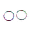 Image de Boucles d'Oreilles Créole Anneau en  Acier Inoydable Annulaire
