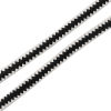 Picture of PU Leather Jewelry Cord Rope Black & White 9mm( 3/8"), 2 M