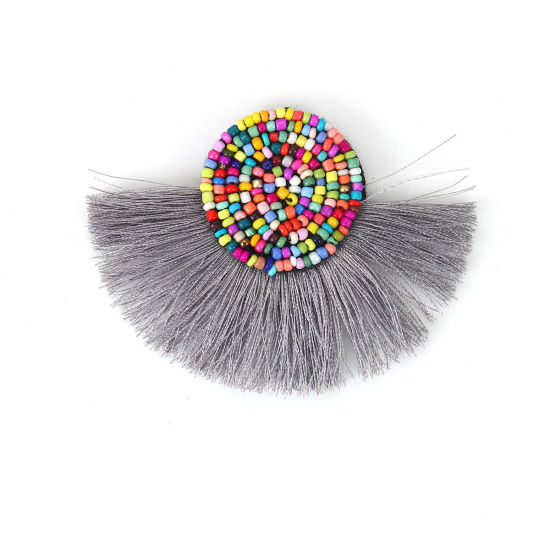 Image de Pendentifs en & Coton Perles de Rocailles  Franges Pompons Glands     