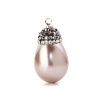 Bild von Shell Micro Pave Charms lassen klare Strass-Imitationsperle fallen