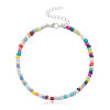 Immagine di Acrilato Stile Bohemien Cavigliera in Rilievo Multicolore Tondo 21.5cm lunghezza, 1 Pz