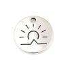 Picture of Zinc Based Alloy Charms Round Sun 