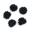 Imagen de Tejido DIY Artesanía Negro Flor 22mm x 22mm, 20 Unidades