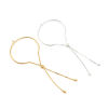Imagen de Adjustable Slider/ Slide Bolo Bracelets Accessories Findings Round W/ Loop