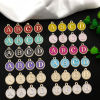 Picture of Zinc Based Alloy Charms Mixed Multicolor Initial Alphabet/ Capital Letter Enamel