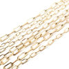 Imagen de 1 Unidad Sencillo Color Oro de 16K Cable Cadena Cruz Óvalo Pulseras