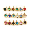 Picture of Stainless Steel & Glass Charms Round