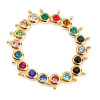 Picture of Stainless Steel & Glass Charms Round