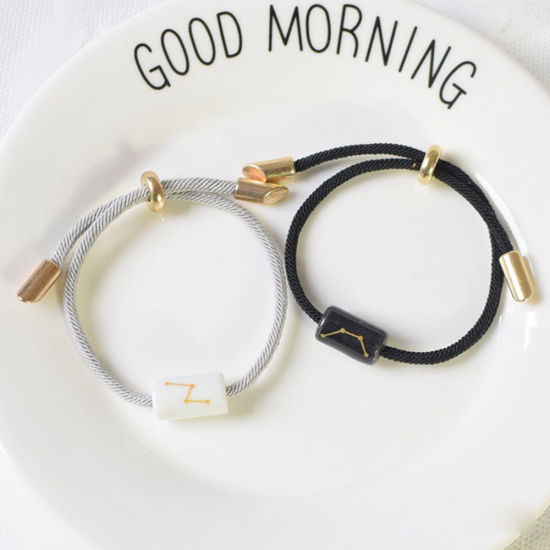 Ceramic Braided Bracelets Rectangle 20cm(7 7/8") long, 1 Piece の画像