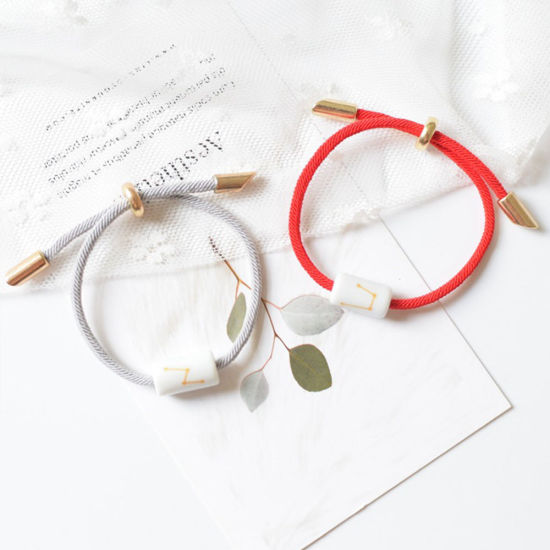 Ceramic Braided Bracelets Rectangle 20cm(7 7/8") long, 1 Piece の画像