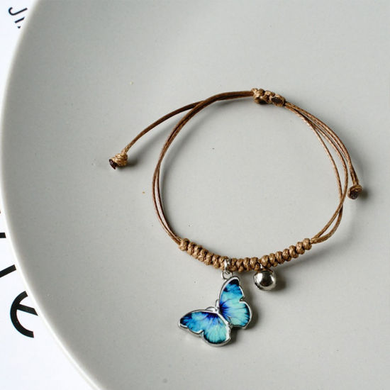Ceramic Insect Braided Bracelets Blue Butterfly Animal Pentagram Star の画像
