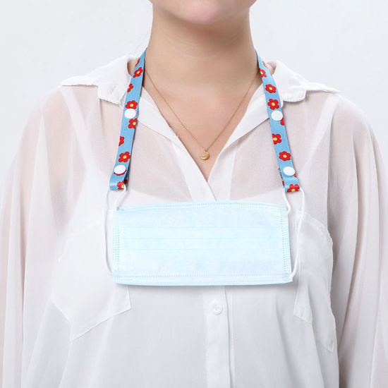 Polyester Face Mask Neck Strap Lariat Lanyard Necklace Adjustable 1 Piece の画像