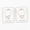 Picture of Stainless Steel & Copper Valentine's Day Jewelry Necklace Earrings Set Round Heart Micro Pave Multicolour Cubic Zirconia 