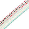Picture of Brass & Crystal Faceted Link Cable Chain Findings Triangle Gold Plated 4x4mm, 1 M