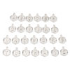 Picture of Zinc Based Alloy Valentine's Day Charms Hexagon Initial Alphabet/ Capital Letter