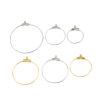 Imagen de Iron Based Alloy Hoop Earrings Findings Circle Ring