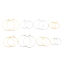 Iron Based Alloy Hoop Earrings Findings Circle Ring