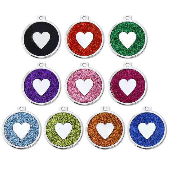Immagine di Zinc Based Alloy Pet Memorial Silver Tone 5 PCs
