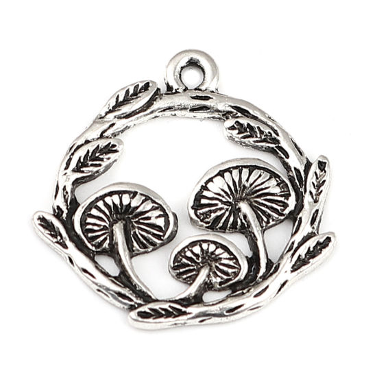 Picture of Zinc Based Alloy Charms Round Mushroom