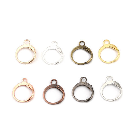 Boucles d'Oreilles Créole Anneau en Alliage de Fer Annulaire avec Boucle  